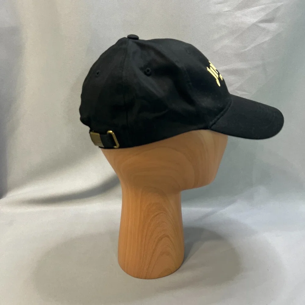 Jim Beam Black Baseball Cap Mens One Size Logo Embroidered Adjustable Strapback